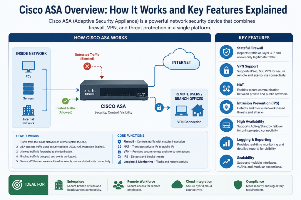 Cisco ASA Overview: How It Works and Key Features Explained – ExamTopics