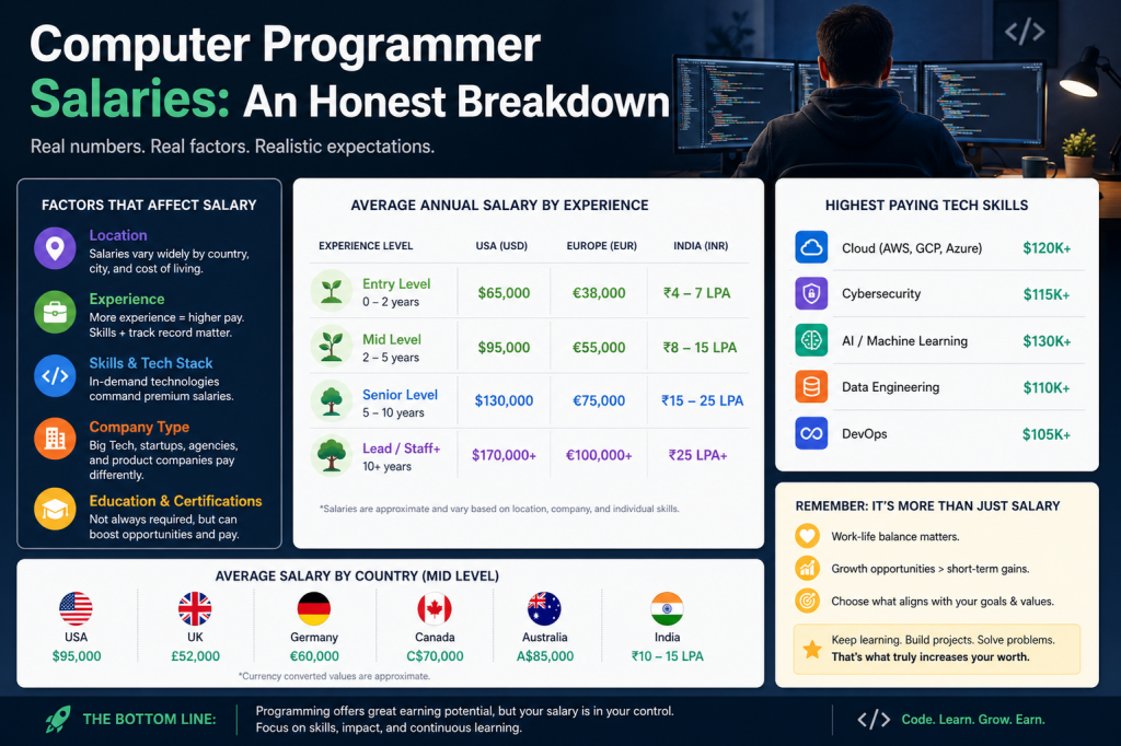 Computer Programmer Salaries: An Honest Breakdown – ExamTopics