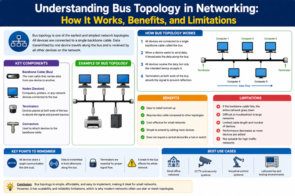 Understanding Bus Topology in Networking: How It Works, Benefits, and ...