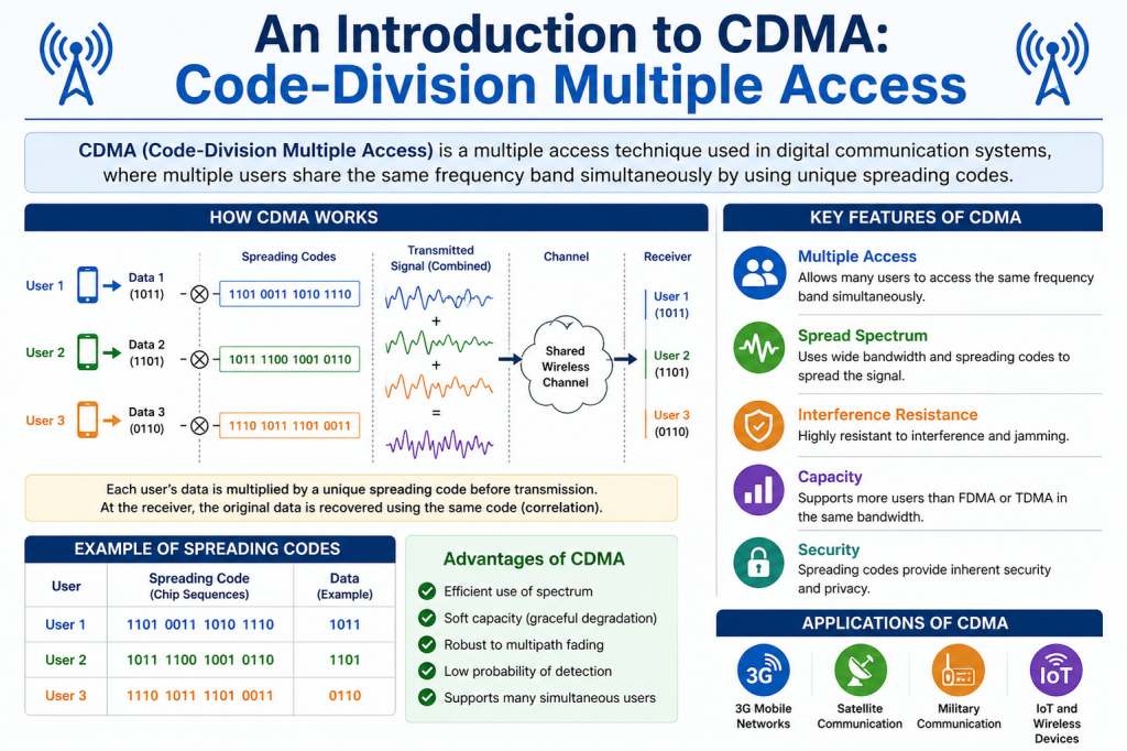 An Introduction to CDMA: Code-Division Multiple Access – ExamTopics