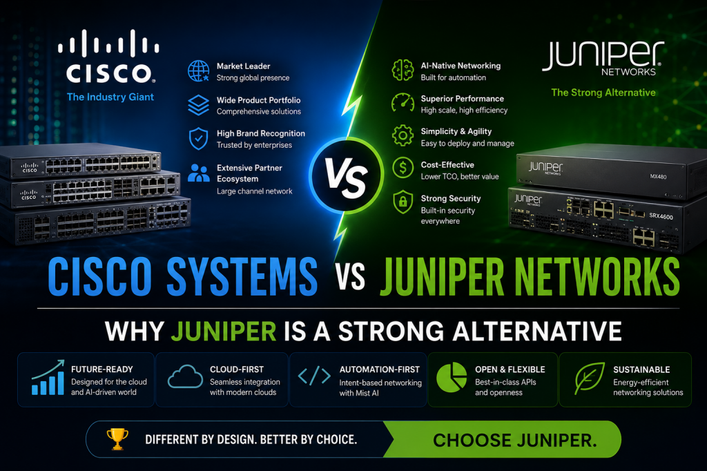 Cisco Systems vs Juniper Networks: Why Juniper Is a Strong Alternative ...