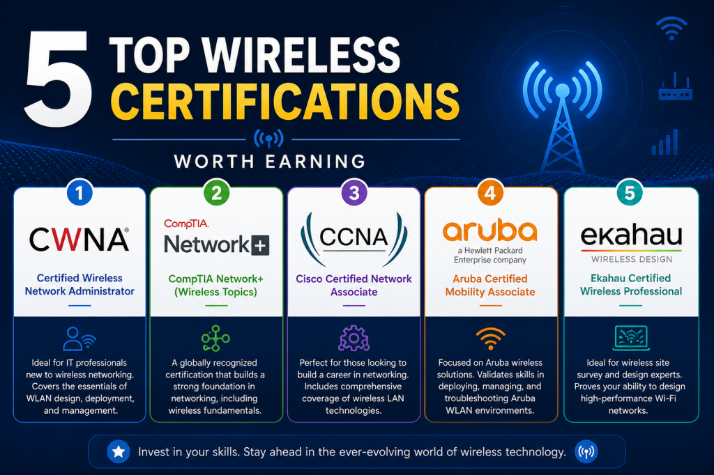 Wireless Certification Five Top Wireless Certifications Worth Earning – ExamTopics