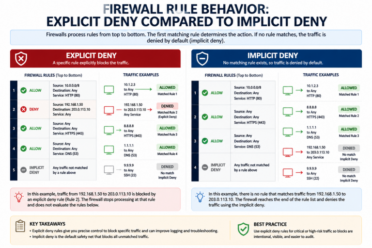 Firewall Rule Behavior: Explicit Deny Compared to Implicit Deny ...