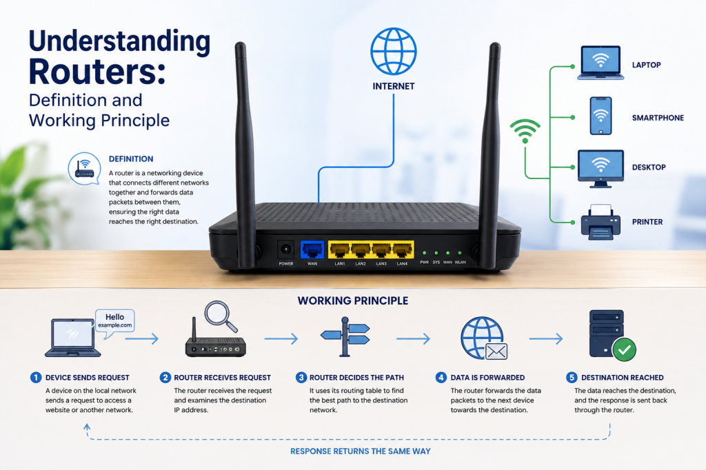 Router Tutorials Point Understanding Routers: Definition and Working Principle – ExamTopics